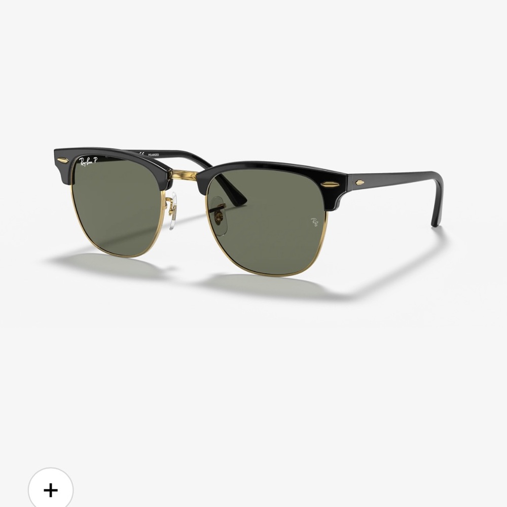 Ray-Ban Clubmaster Black and Gold Sunglasses